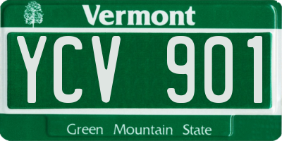 VT license plate YCV901