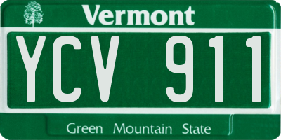 VT license plate YCV911