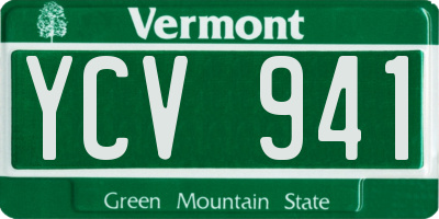 VT license plate YCV941