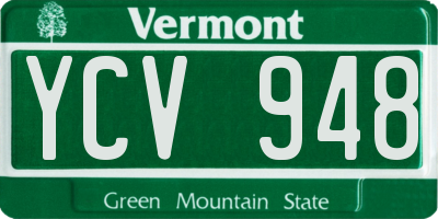 VT license plate YCV948