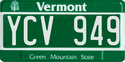 VT license plate YCV949