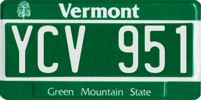VT license plate YCV951