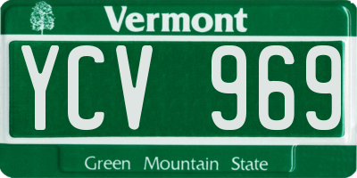 VT license plate YCV969