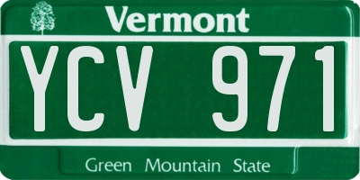 VT license plate YCV971