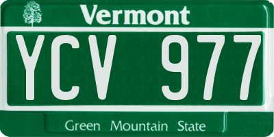 VT license plate YCV977