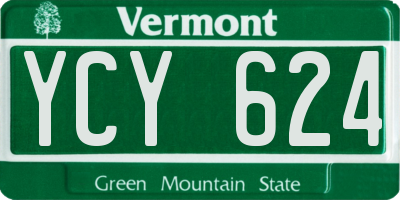 VT license plate YCY624