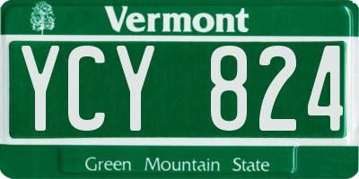 VT license plate YCY824