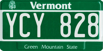 VT license plate YCY828