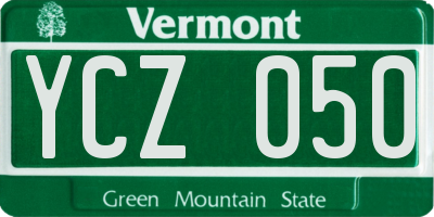VT license plate YCZ050