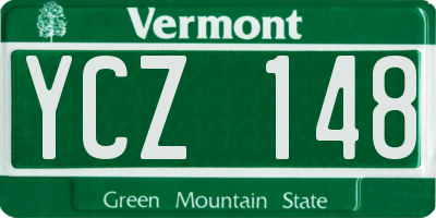 VT license plate YCZ148