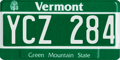VT license plate YCZ284