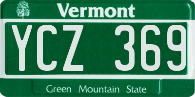 VT license plate YCZ369