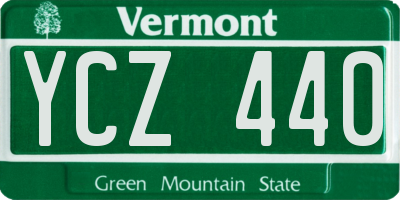 VT license plate YCZ440