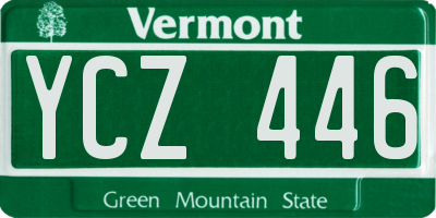 VT license plate YCZ446