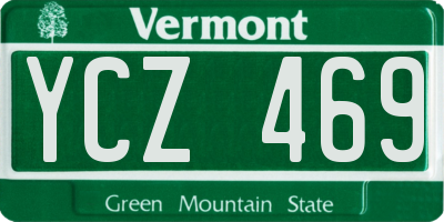 VT license plate YCZ469