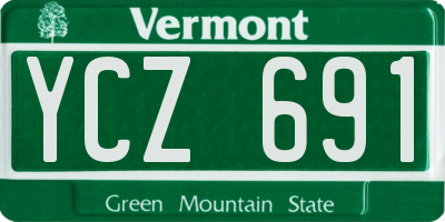 VT license plate YCZ691