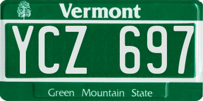 VT license plate YCZ697