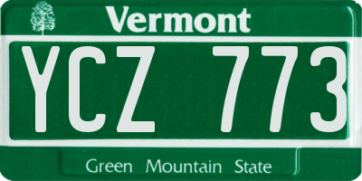 VT license plate YCZ773