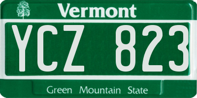VT license plate YCZ823