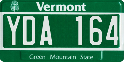VT license plate YDA164