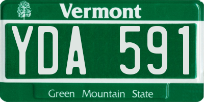 VT license plate YDA591