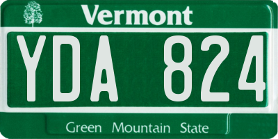 VT license plate YDA824