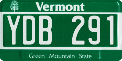 VT license plate YDB291