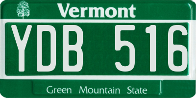 VT license plate YDB516