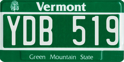 VT license plate YDB519