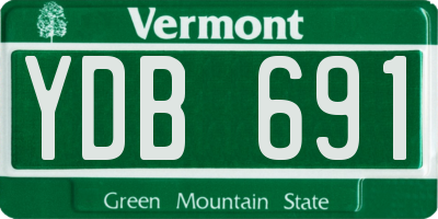 VT license plate YDB691