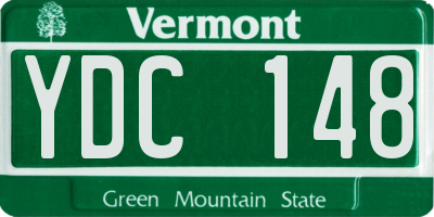 VT license plate YDC148