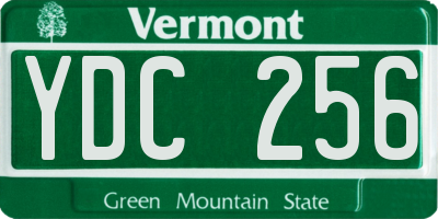 VT license plate YDC256