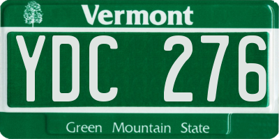 VT license plate YDC276