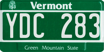 VT license plate YDC283