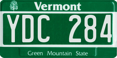 VT license plate YDC284