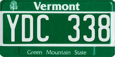 VT license plate YDC338