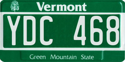 VT license plate YDC468