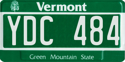 VT license plate YDC484