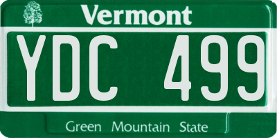 VT license plate YDC499