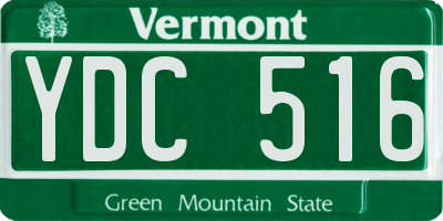 VT license plate YDC516
