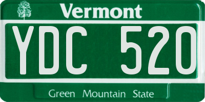 VT license plate YDC520