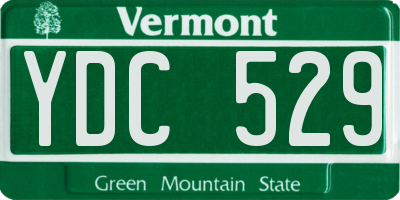 VT license plate YDC529