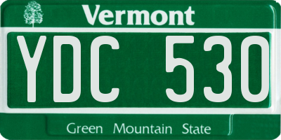 VT license plate YDC530
