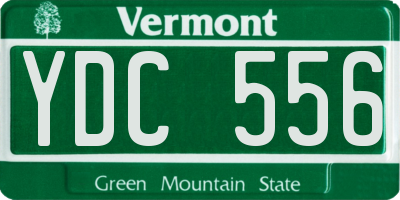 VT license plate YDC556