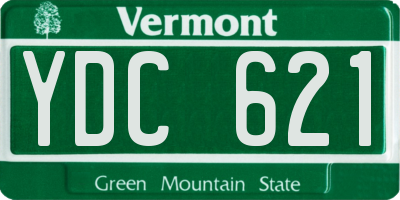 VT license plate YDC621