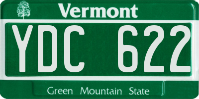 VT license plate YDC622