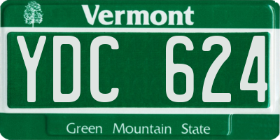VT license plate YDC624