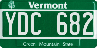 VT license plate YDC682