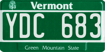 VT license plate YDC683