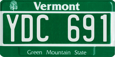 VT license plate YDC691